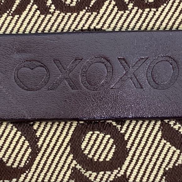 OXOXO Womens Brown /Tan Logo Print Hobo Bag - Picture 2 of 9